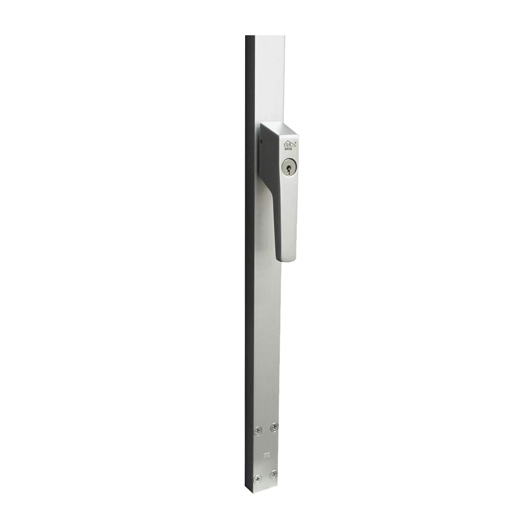 Intersteel Raamespagnolet afsluitbaar Rechts 1200mm met uitwisselbare cilinder aluminium