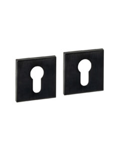 Intersteel Cilinderrozetten verdekt 53x53x6mm PVD zwart