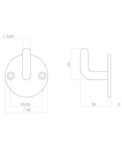 Intersteel Jashaak met achterplaat zwart - Afbeelding 3
