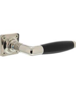 Intersteel Deurkruk Ton basic met rozet 38x38x6mm nikkel/zwart