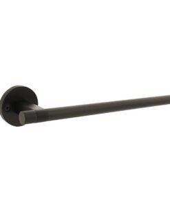 Intersteel Deurkruk Shiraat Grand&Johnson op rozet éénzijdig verdekt links ø55x8mm PVD zwart