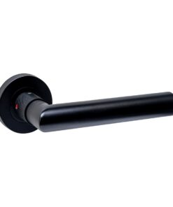 Intersteel Deurkruk Prolock Sicura ø22mm met blokkeer mechanisme op rozet verdekt ø53x10mm met nokken zwart 38 - 42