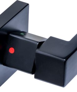 Intersteel Deurkruk Prolock Cunera met blokkeer mechanisme op rozet verdekt 52x52x10mm met nokken zwart - Afbeelding 2