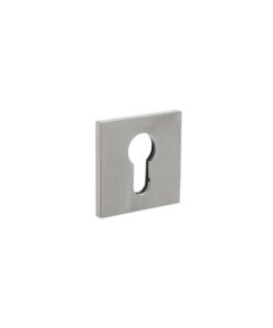Intersteel Olivari rozet vierkant met profielcilindergat inox mat titaan PVD