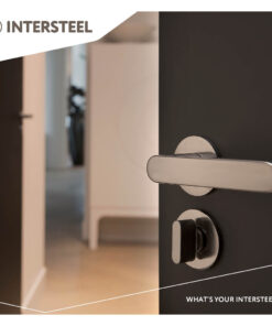 Intersteel Olivari rozet toilet-/badkamersluiting rond antraciet mat titaan PVD 7 Intersteel Olivari rozet toilet-/badkamersluiting rond antraciet mat titaan PVD - Afbeelding 3