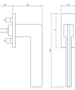 Intersteel Olivari raamkruk Trend chroom - Afbeelding 2