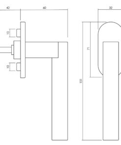 Intersteel Olivari raamkruk Euclide chroom - Afbeelding 2