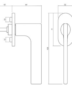 Intersteel Olivari raamkruk Lotus chroom - Afbeelding 2