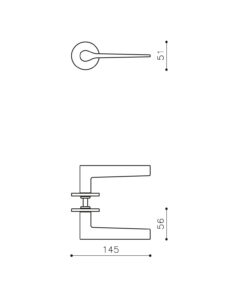 Intersteel Olivari deurkruk Lama L op rozet chroom 6 Intersteel Olivari deurkruk Lama L op rozet chroom - Afbeelding 2