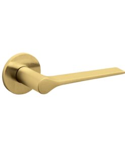 Intersteel Olivari deurkruk Lama L op rozet messing mat titaan PVD