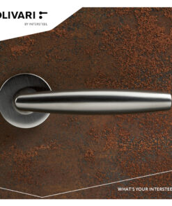 Intersteel Olivari deurkruk Aurelia op rozet chroom mat - Afbeelding 2