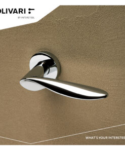 Intersteel Olivari deurkruk Wind op rozet chroom - Afbeelding 2