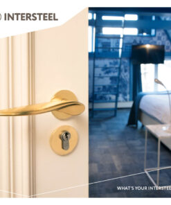 Intersteel Olivari deurkruk Wind op rozet messing titaan PVD - Afbeelding 4