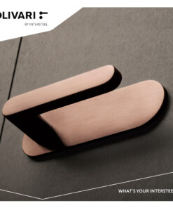 Intersteel Olivari deurkruk Link op horizontaal schild brons mat titaan PVD - Afbeelding 3