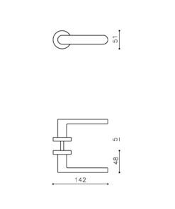 Intersteel Olivari deurkruk Link op rozet chroom mat 4 Intersteel Olivari deurkruk Link op rozet chroom mat - Afbeelding 2