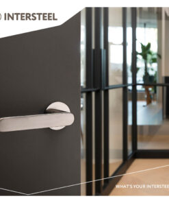 Intersteel Olivari deurkruk Link op rozet antraciet mat titaan PVD - Afbeelding 4