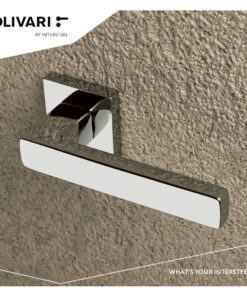 Intersteel Olivari deurkruk Planet Q op rozet chroom - Afbeelding 2