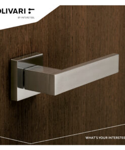 Intersteel Olivari deurkruk Diana op rozet rvs mat titaan PVD - Afbeelding 2