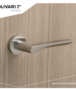 Intersteel Olivari deurkruk Fin op rozet chroom mat - Afbeelding 2