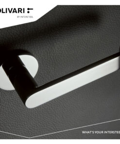 Intersteel Olivari deurkruk Beta op rozet chroom - Afbeelding 2