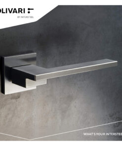 Intersteel Olivari deurkruk Living op rozet chroom mat - Afbeelding 3