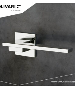 Intersteel Olivari deurkruk Living op rozet chroom - Afbeelding 3