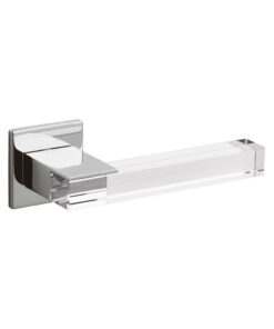 Intersteel Olivari deurkruk Ice Cube op rozet chroom transparant