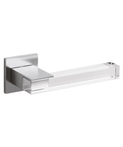 Intersteel Olivari deurkruk Ice Cube op rozet chroom mat transparant