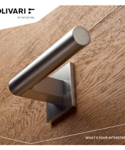 Intersteel Olivari deurkruk Euclide Q op rozet chroom mat - Afbeelding 4