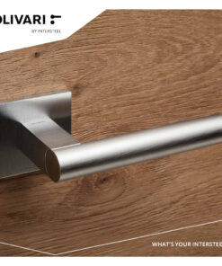Intersteel Olivari deurkruk Euclide Q op rozet chroom mat - Afbeelding 3