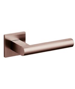 Intersteel Olivari deurkruk Euclide Q op rozet brons mat titaan PVD