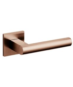 Intersteel Olivari deurkruk Euclide Q op rozet koper mat titaan PVD