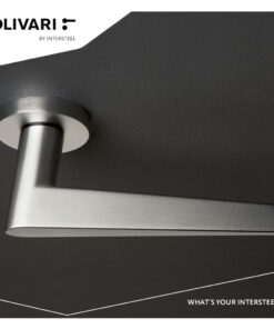 Intersteel Olivari deurkruk Nina op rozet rvs mat titaan PVD - Afbeelding 3