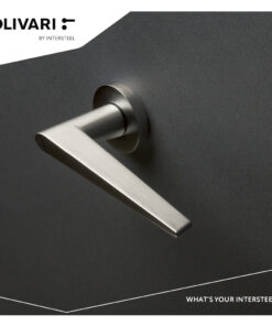 Intersteel Olivari deurkruk Nina op rozet rvs mat titaan PVD - Afbeelding 4