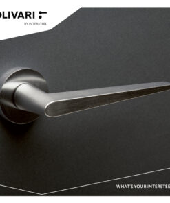 Intersteel Olivari deurkruk Nina op rozet rvs mat titaan PVD - Afbeelding 2