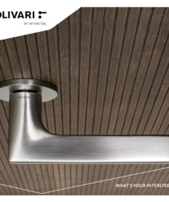 Intersteel Olivari deurkruk Lotus op rozet chroom mat - Afbeelding 3