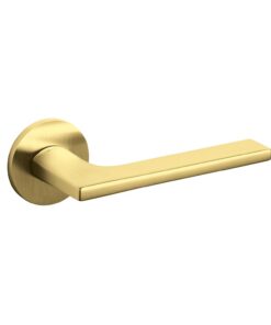 Intersteel Olivari deurkruk Lotus op rozet messing mat titaan PVD