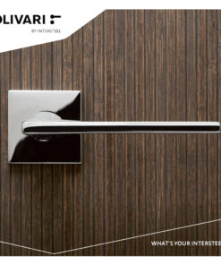 Intersteel Olivari deurkruk Lotus Q op rozet chroom - Afbeelding 3