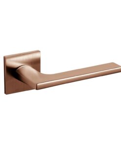 Intersteel Olivari deurkruk Lotus Q op rozet koper mat titaan PVD