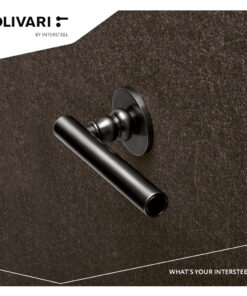 Intersteel Olivari deurkruk Dolce Vita op rozet antraciet titaan PVD - Afbeelding 2