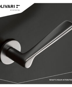 Intersteel Olivari deurkruk Plume op rozet chroom mat - Afbeelding 3