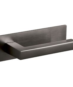 Intersteel Olivari deurkruk ABC op horizontaal schild antractiet mat titaan PVD