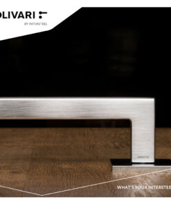Intersteel Olivari deurkruk ABC op rozet rvs mat titaan PVD - Afbeelding 5