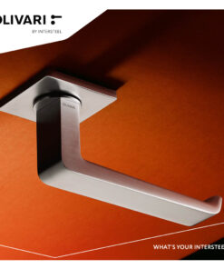Intersteel Olivari deurkruk Milano Q op rozet rvs mat titaan PVD - Afbeelding 5