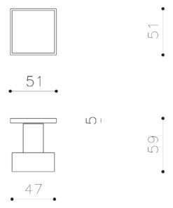 Intersteel Olivari deurknop Diana vast chroom mat 4 Intersteel Olivari deurknop Diana vast chroom mat - Afbeelding 2