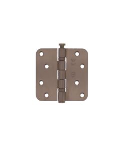 Intersteel Kogellagerscharnier afgerond 3,5" (89x89x2,5mm) CE inclusief schroeven PVD brons
