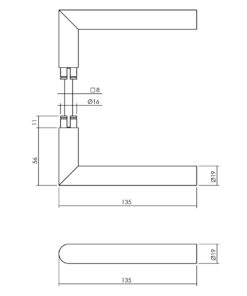 Intersteel Set achterdeurbeslag rond: deurkruk Jura met massieve rozetten, SKG2 slot pc55, SKG3 rozetten, structuur zwart 6 Intersteel Set achterdeurbeslag rond: deurkruk Jura met massieve rozetten, SKG2 slot pc55, SKG3 rozetten, structuur zwart - Afbeelding 2