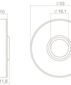 Intersteel Set voordeurbeslag rond: deurkruk Jura op rozet, voordeurknop, SKG2 slot pc55, SKG3 rozetten, structuur zwart 9 Intersteel Set voordeurbeslag rond: deurkruk Jura op rozet, voordeurknop, SKG2 slot pc55, SKG3 rozetten, structuur zwart - Afbeelding 4