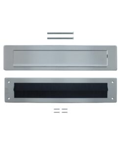 Intersteel Set briefplaat en tochtwering rechthoekig rvs