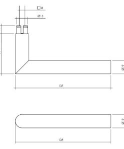 Intersteel Set voordeurbeslag rond: deurkruk Jura op rozet, voordeurknop, SKG2 slot pc55, SKG3 rozetten, rvs - Afbeelding 5